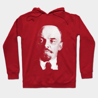 Vladimir Ilyich Lenin Classic White Portrait Hoodie